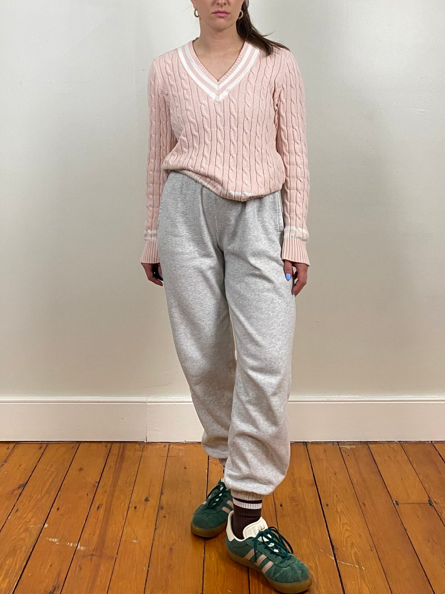 PINK RALPH LAUREN TENNIS SWEATER