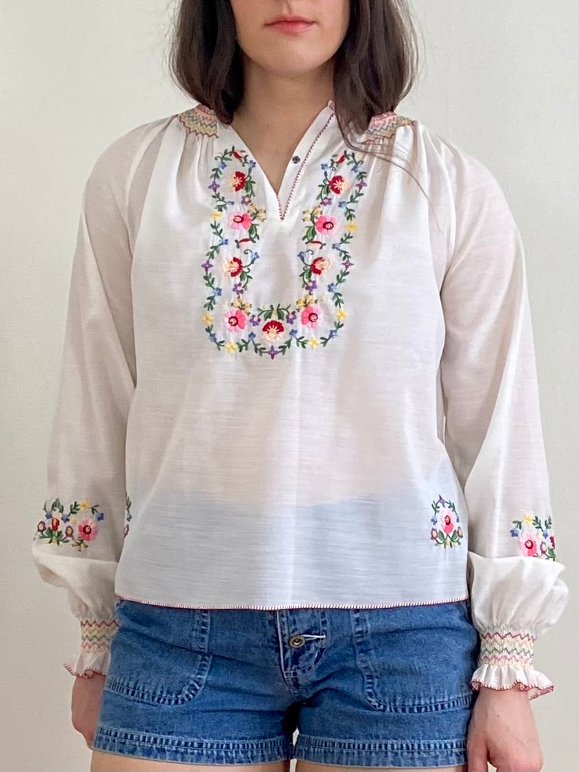 HUNGARIAN EMBROIDERED BLOUSE