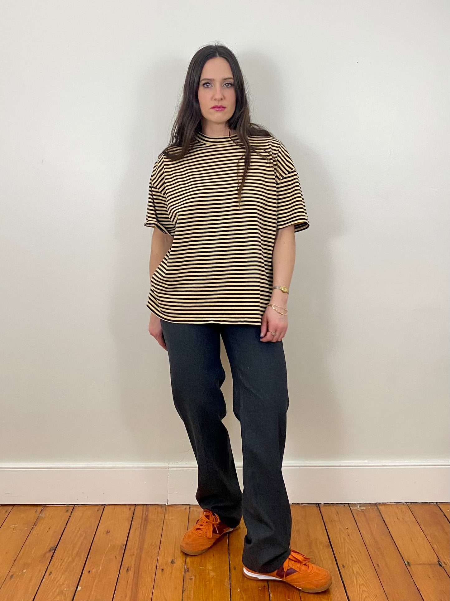 STRIPED YELLOW GAP T-SHIRT