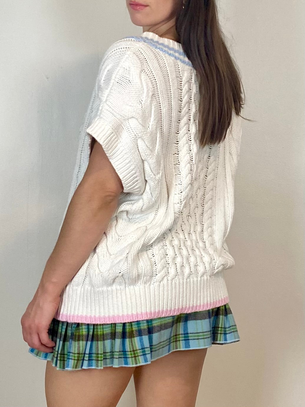 KERRI ROSENTHAL ACE KNIT VEST